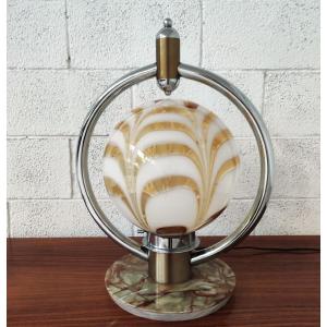 Lampe en verre Nason pour Mazzega, années 1970