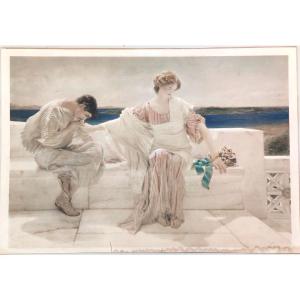 'ask Me No More' By Sir L. Alma Tadema, Original Art Print (1906)