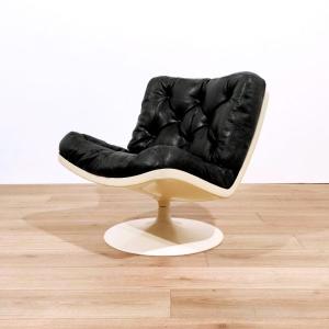 Swivel Chair With Leather Cushions, Play 'ivm' 1960s