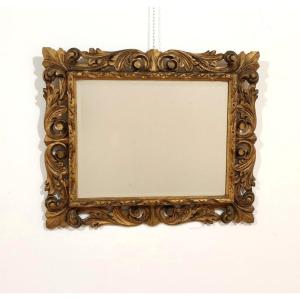 Mirror With Carved And Gilded Frame, Early 1900s