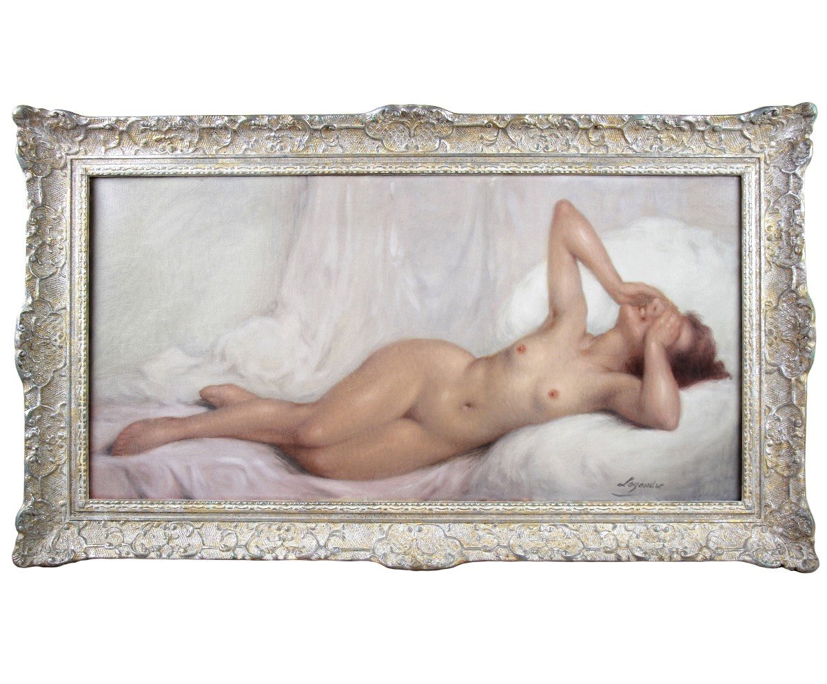 Huile Sur Toile Nu Couché Par Legendre école Française 1920