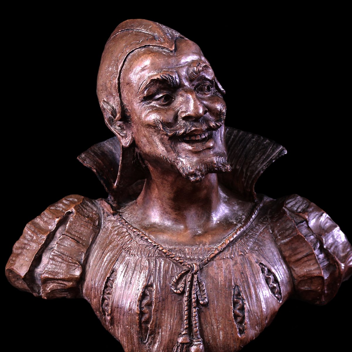 Bust Terracotta Signed Don Van Den Bossche Nineteenth Century-photo-2
