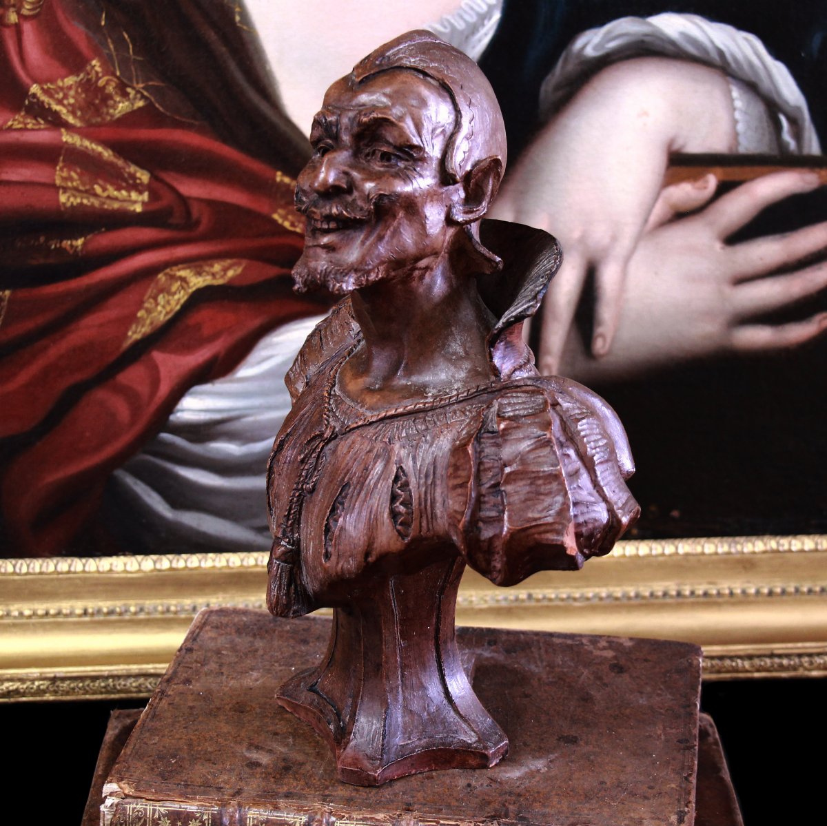 Bust Terracotta Signed Don Van Den Bossche Nineteenth Century-photo-4