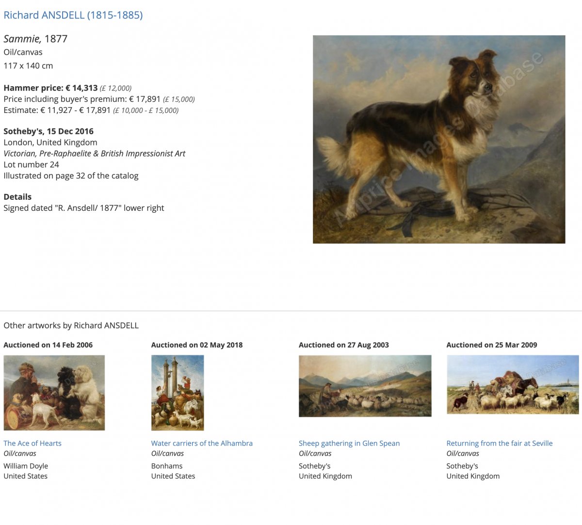 Tableaux Huile Sur Toile , Scene Avec Chiens Terrier Et Lapins Par Richard Ansdell-photo-4