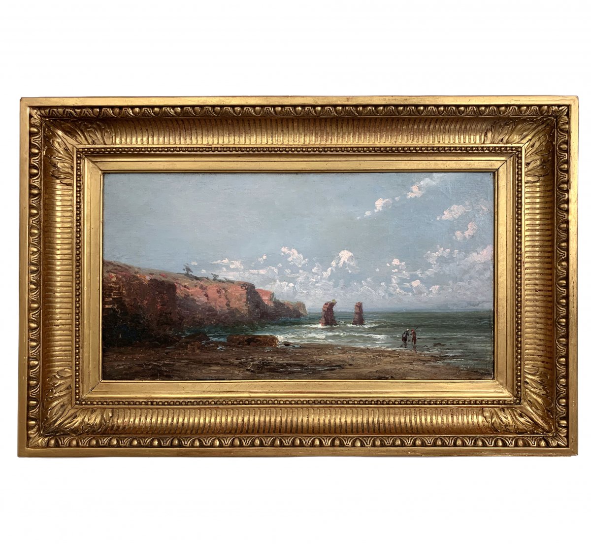 Old Oil On Canvas, Rocky Coast XIX