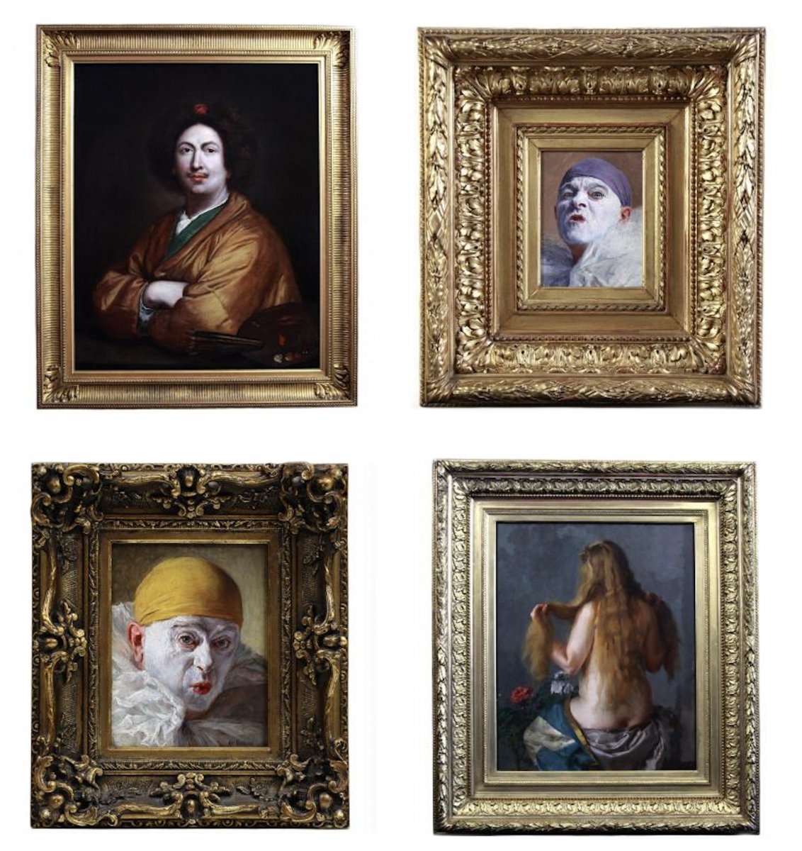 Tableau Huile Sur Toile , Portrait d'Un Mousquetaire 20ème-photo-2