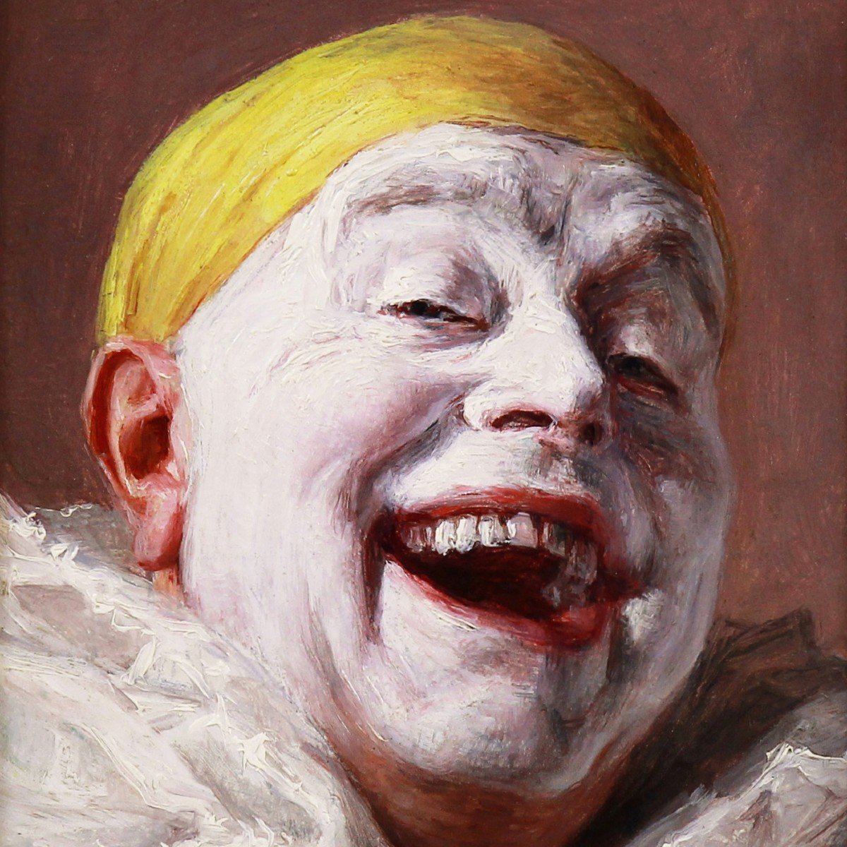Armand Henrion Portrait Huile Sur panneau-photo-3