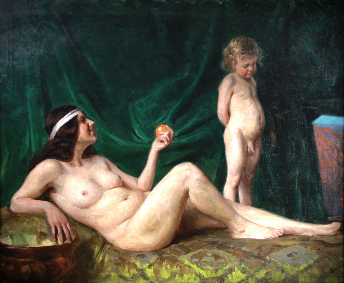 Oil On Canvas Nude -photo-3