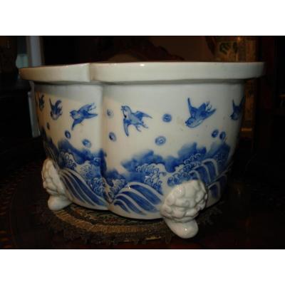 XIXth China Porcelain Planter