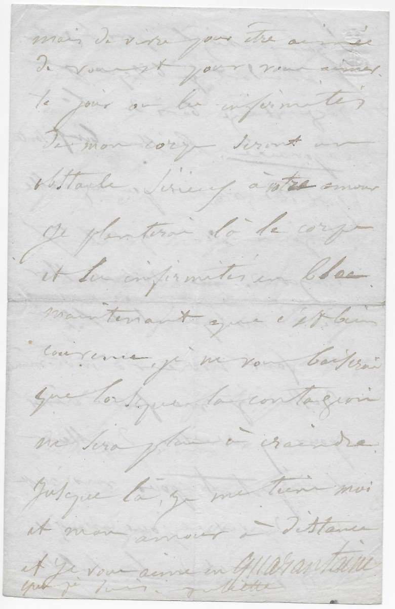 Drouet Juliette – Lettre Autographe Signée à Victor Hugo-photo-3
