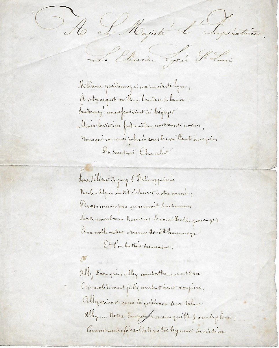 Emile Zola – Signed Autograph Poem