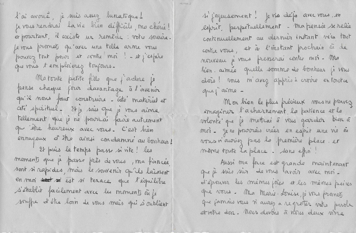François Mitterrand – Autograph Letter Signed To Catherine Langeais-photo-2