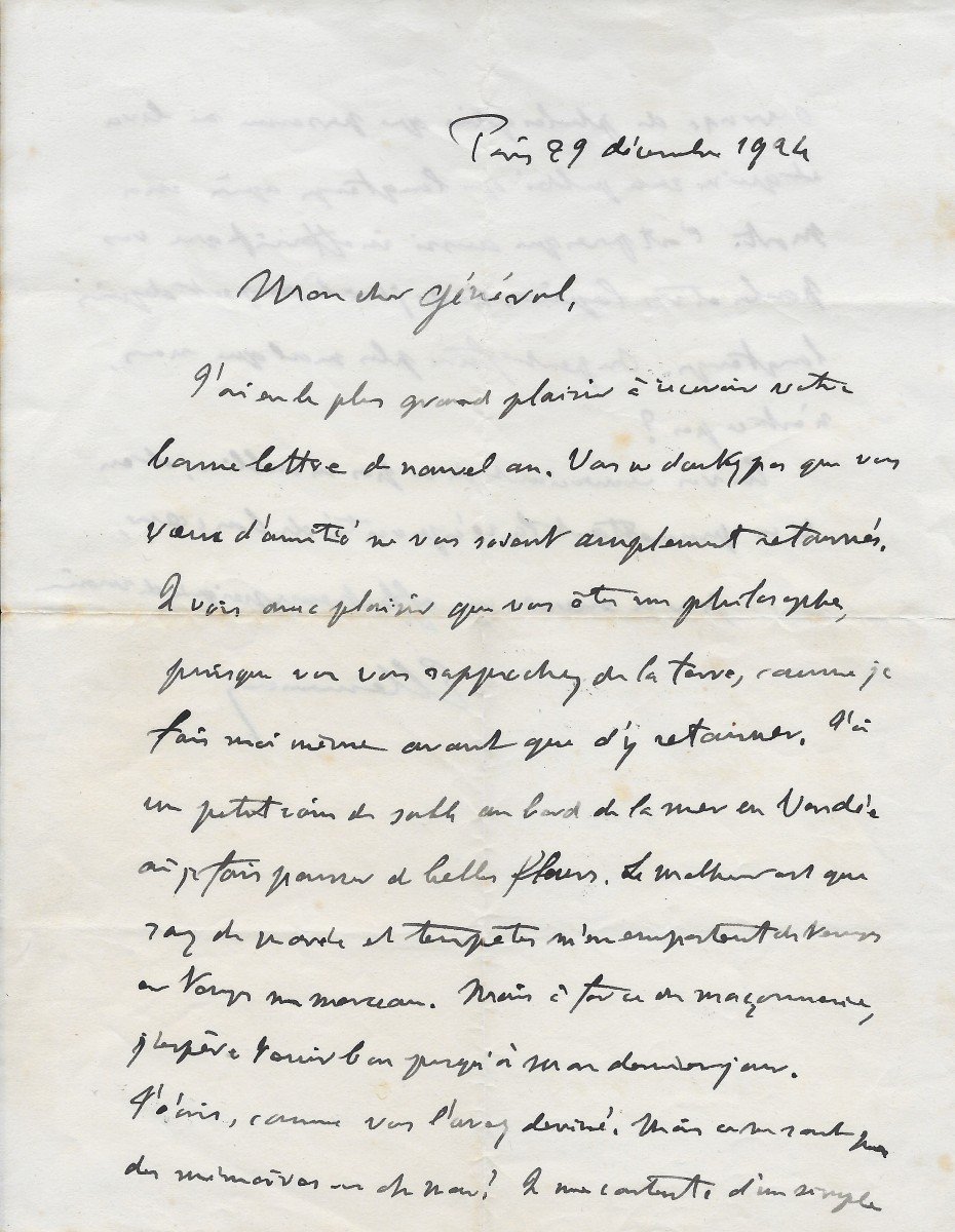 Georges Clemenceau – Lettre Autographe Signée