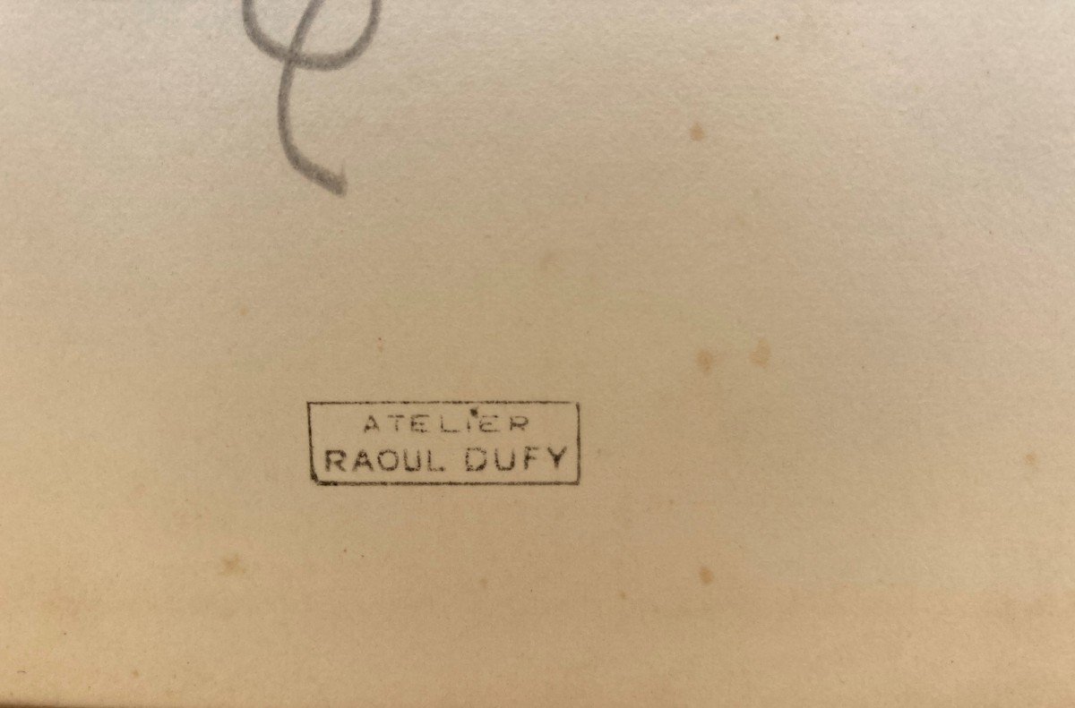 Raoul Dufy – Dessin Original -photo-2