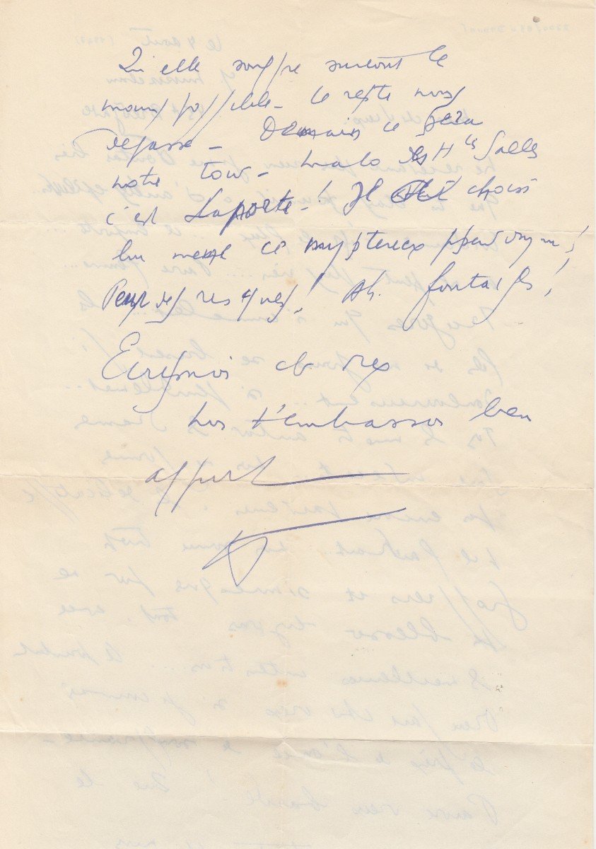 Louis-ferdinand Celine – Signed Autograph Letter-photo-2