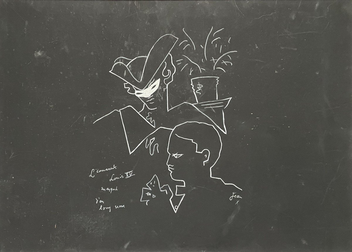 Jean Cocteau - Original Signed Drawing 