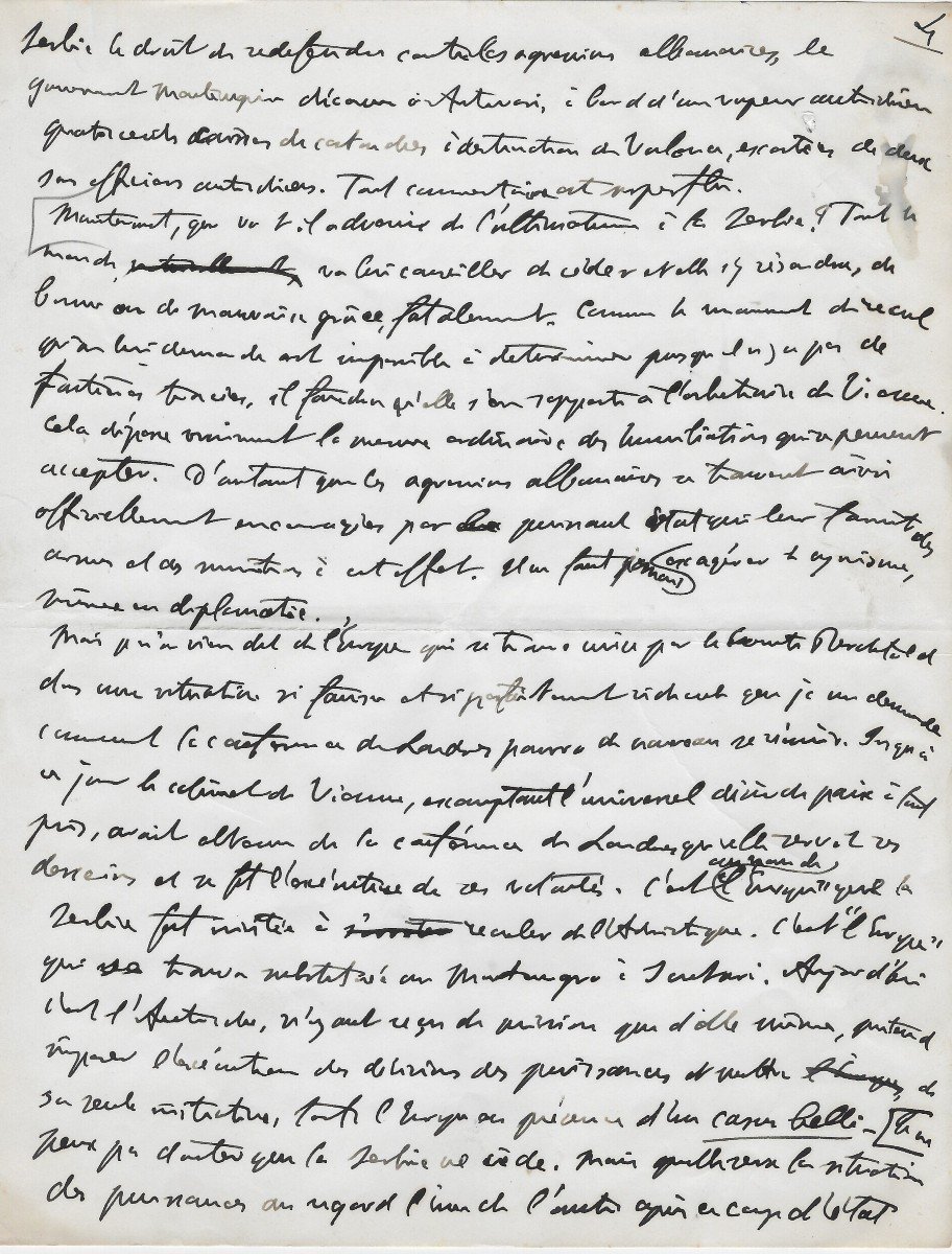 Georges Clemenceau - Manuscrit Autographe - Première Guerre Mondiale 1914-photo-4