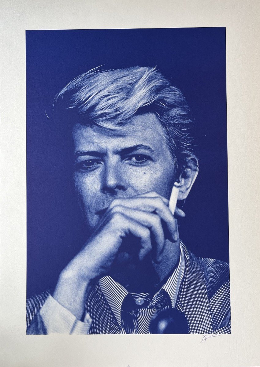 David Bowie - Signed Photo By Philippe Ledru
