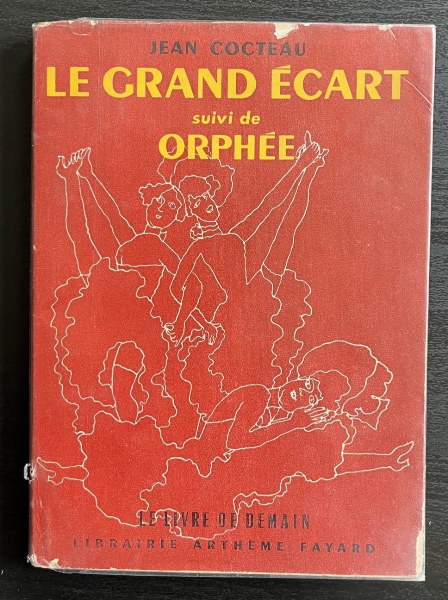 Jean Cocteau - Le Grand Ecart Suivi d'Orphée Avec Dessin Original Signé-photo-3