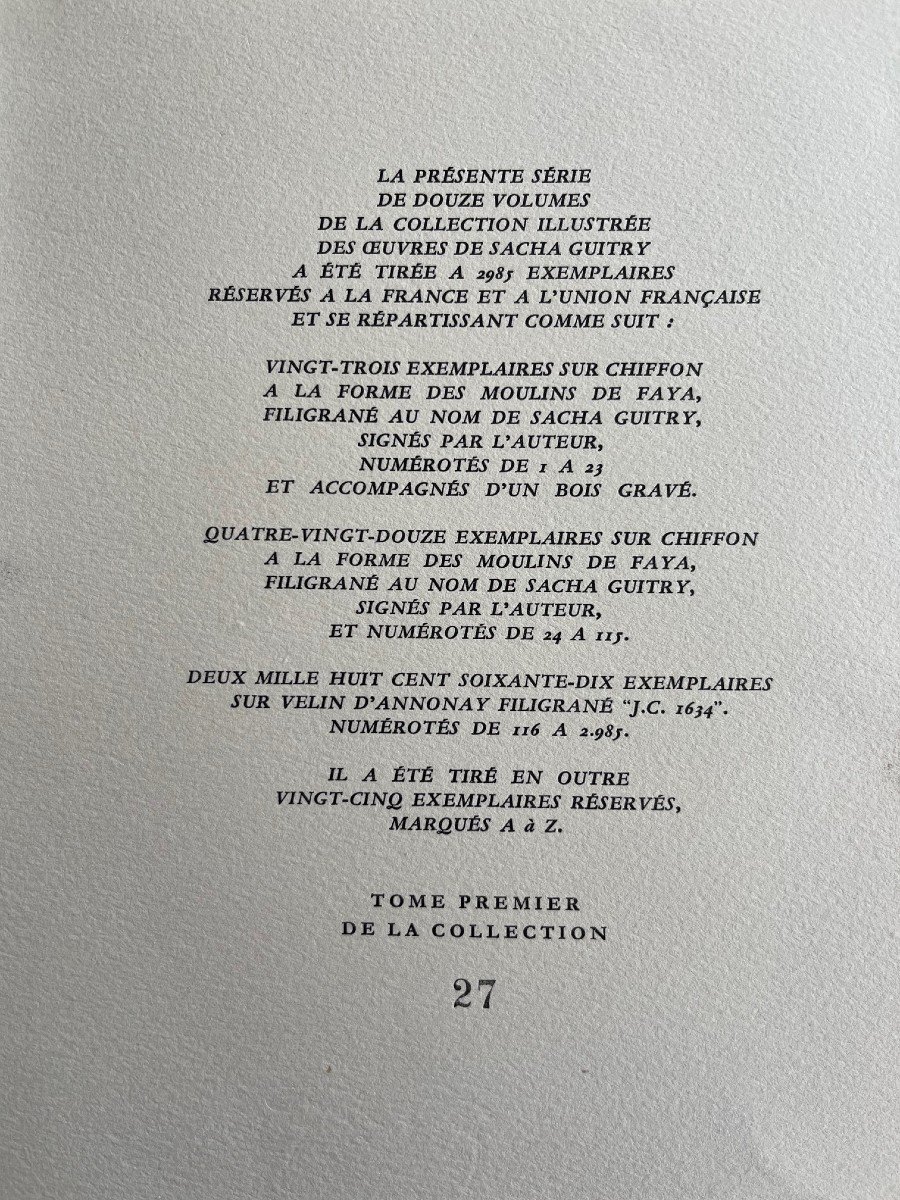 Sacha Guitry - Livre Signé - Théâtre - Le Voyage De Tchong-li-photo-1