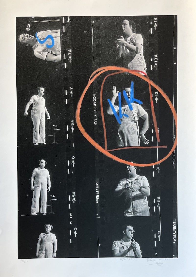 Coluche - Photo Signée, Exemplaire Numéroté