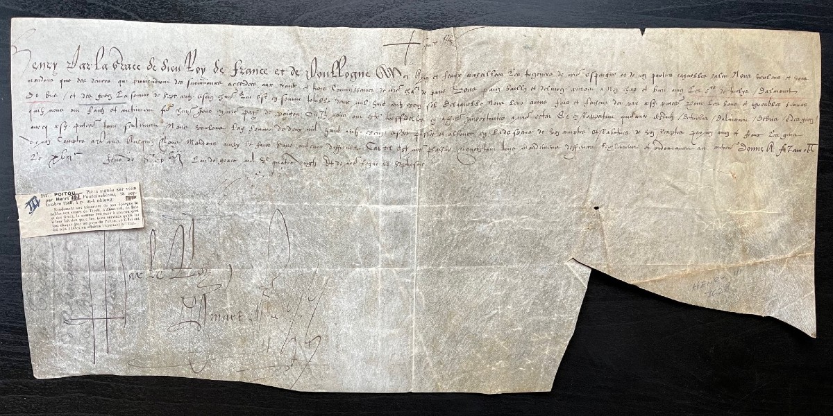 Henry III - Coin Signed 1580