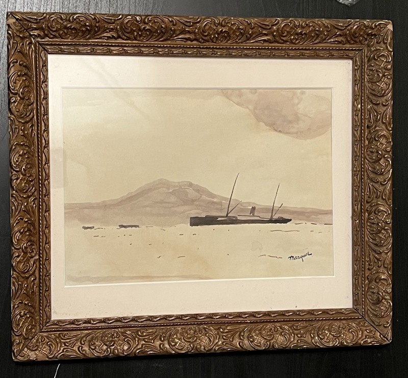 Albert MARQUET - Dessin original-photo-2