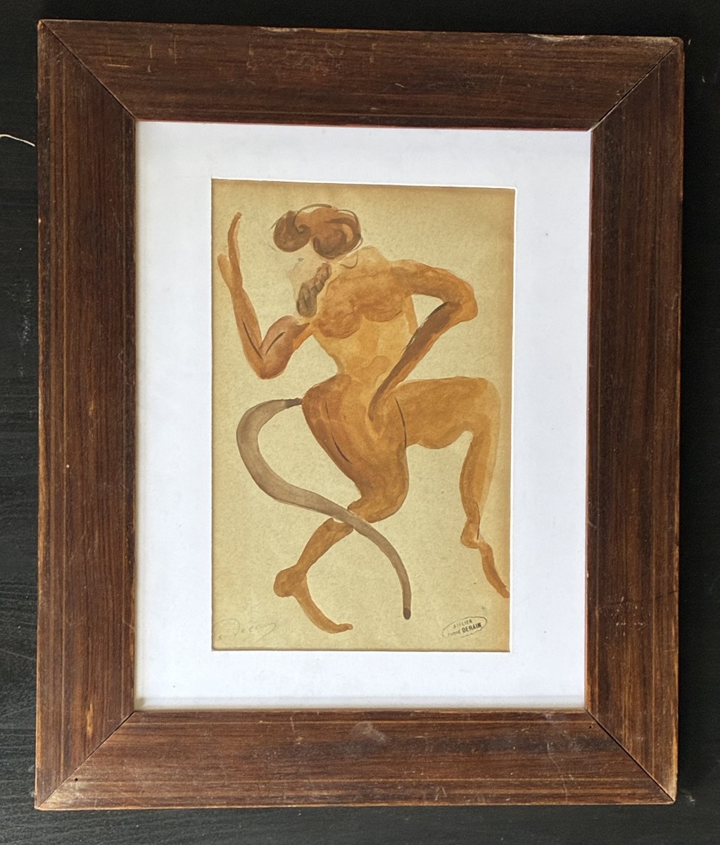 André Derain - Original Gouache Drawing-photo-2