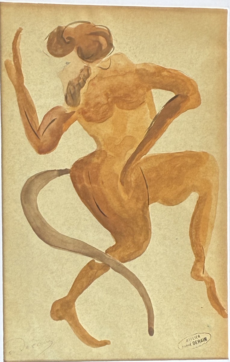 André Derain - Original Gouache Drawing