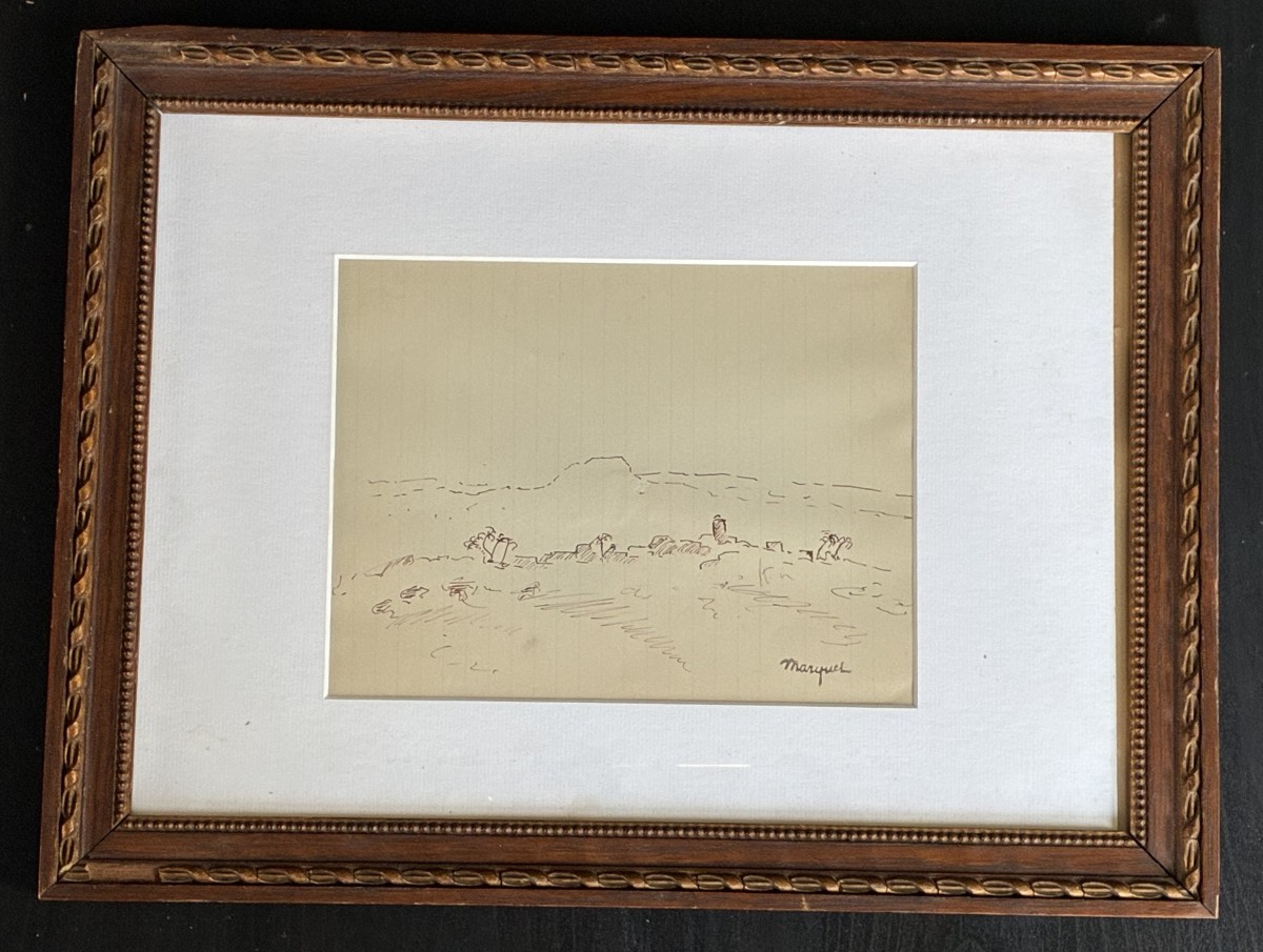 Albert MARQUET - Dessin original-photo-2