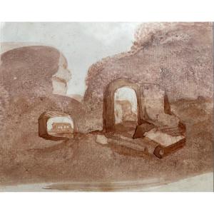 George Sand – Dendrite Original Watercolor