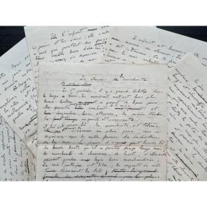 Emile Zola – Autograph Manuscript Tales Of Ninon