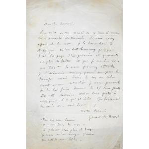 Gérard De Nerval – Lettre Autographe Signée