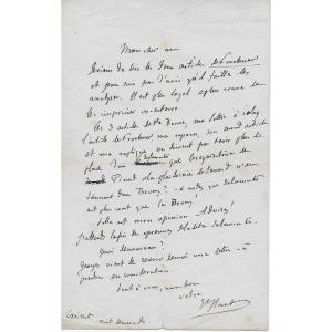 Gustave Flaubert – Signed Autograph Letter