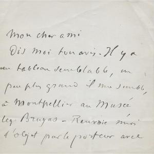 Edgar Degas – Signed Autograph Letter