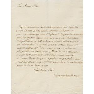 Louis Of France – Autograph Letter To The Pope