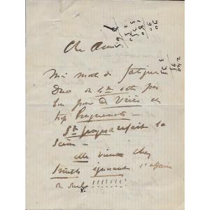 Georges Bizet – Lettre Autographe Signée