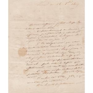 Stendhal – Lettre Autographe Signée