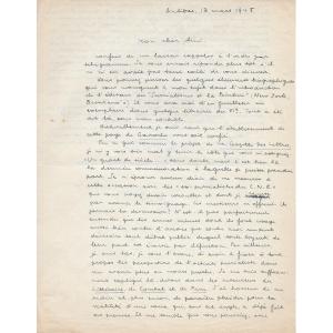 André Breton – Lettre Autographe Signée