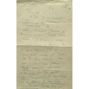 Louis-ferdinand Celine – Signed Autograph Letter