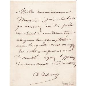 George Sand – Lettre Autographe Signée