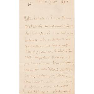 François René De Chateaubriand Autograph Letter Signed