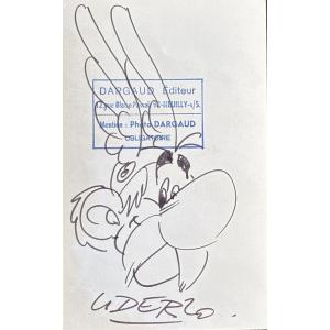 Albert UDERZO - dessin original signé