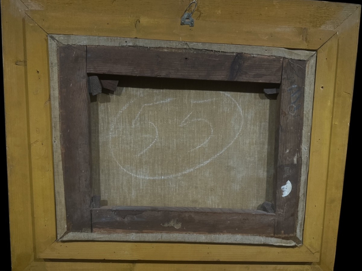 Architecture, huile sur toile-photo-2