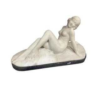 Statuary Marble Sculpture France 20th Century Art Nouveau