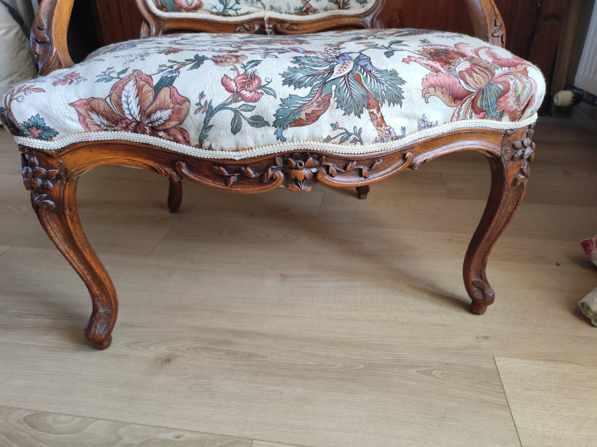 Louis XV Armchair Stamped Bovo-photo-1