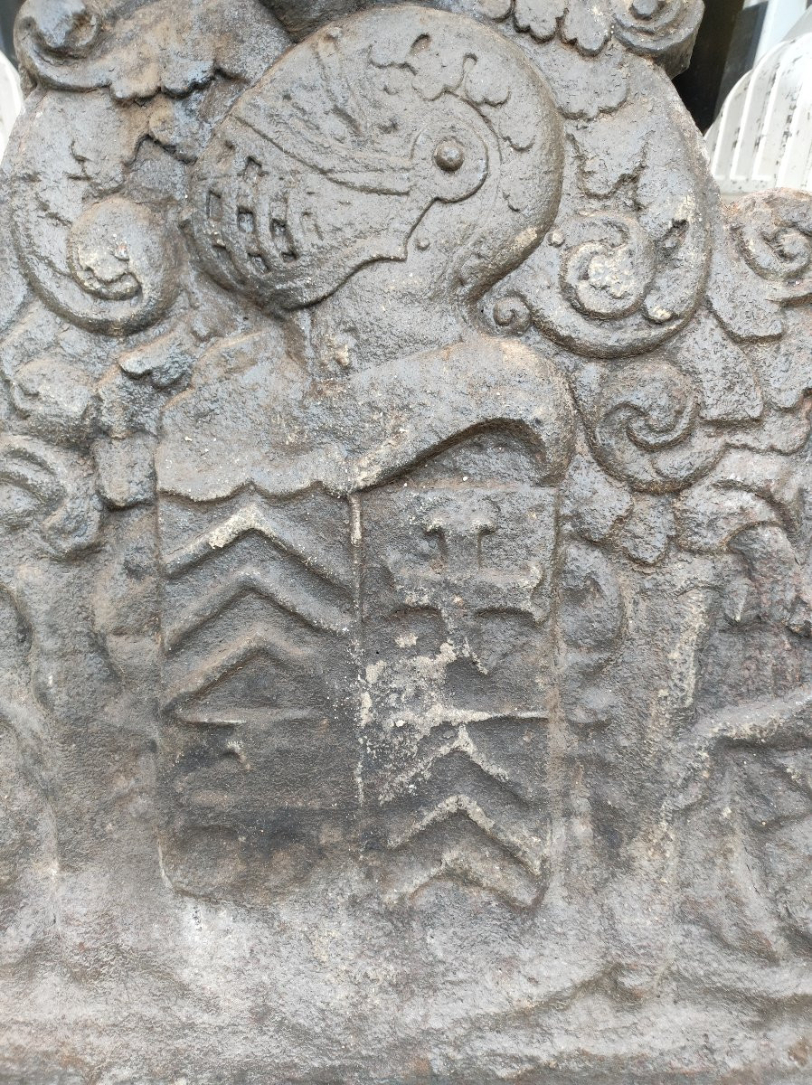 Plaque de cheminée XVIIe Siècle -photo-2