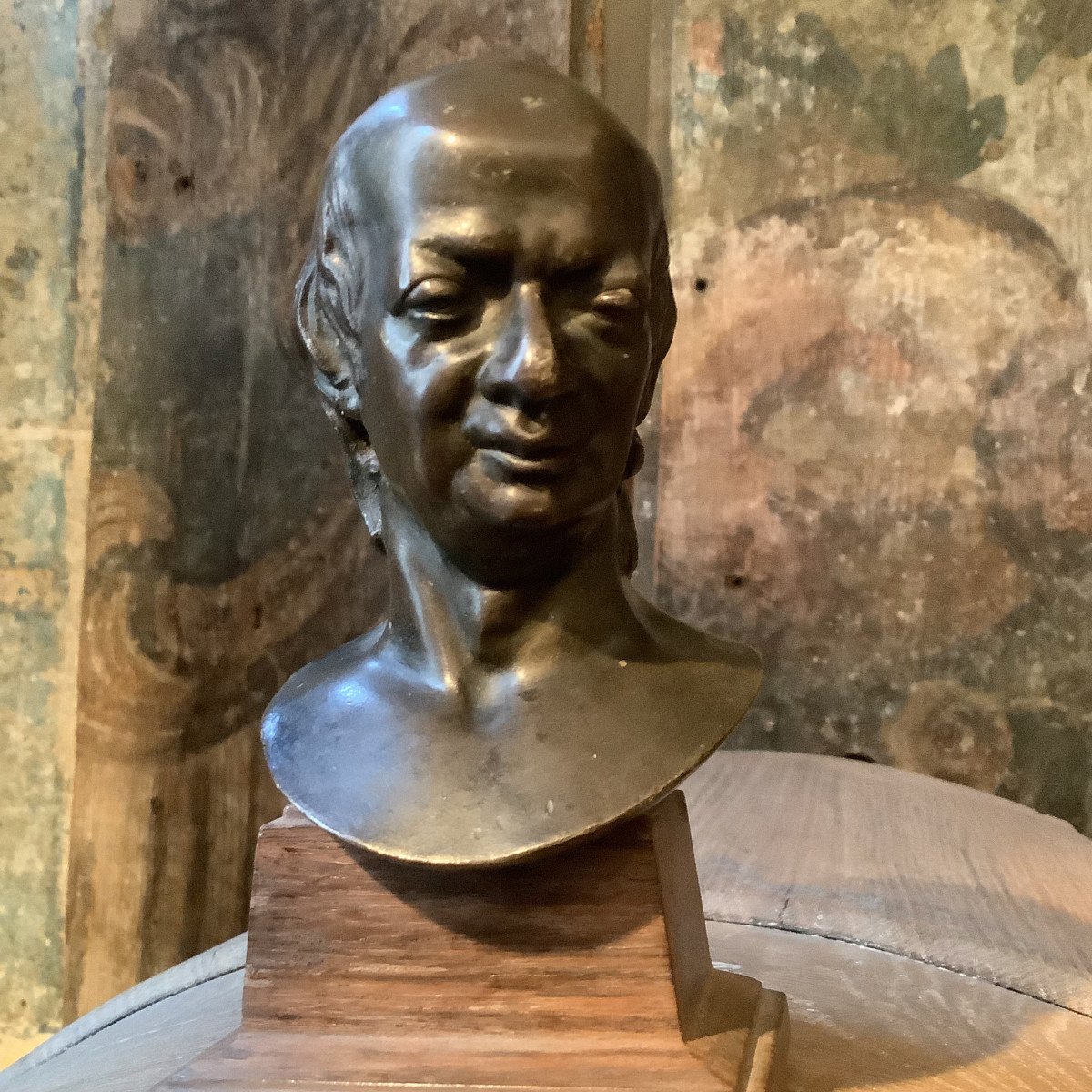 Bronze Bust Of Pierre-jean De Béranger