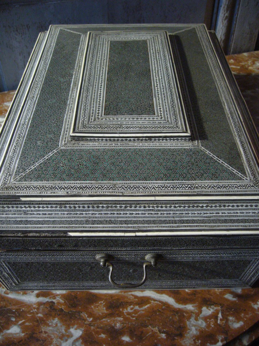 Coffret à Fards et Ecritoire De Dame, Egypte XIXeme-photo-3