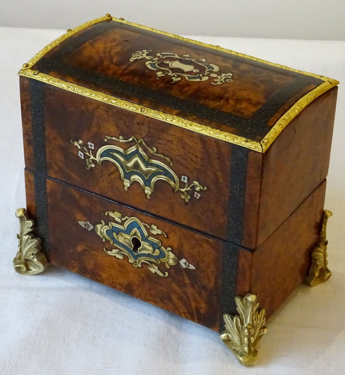 19th Century Marquetry Box-photo-2